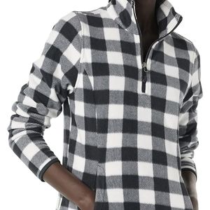 Fleece Buffalo plaid top